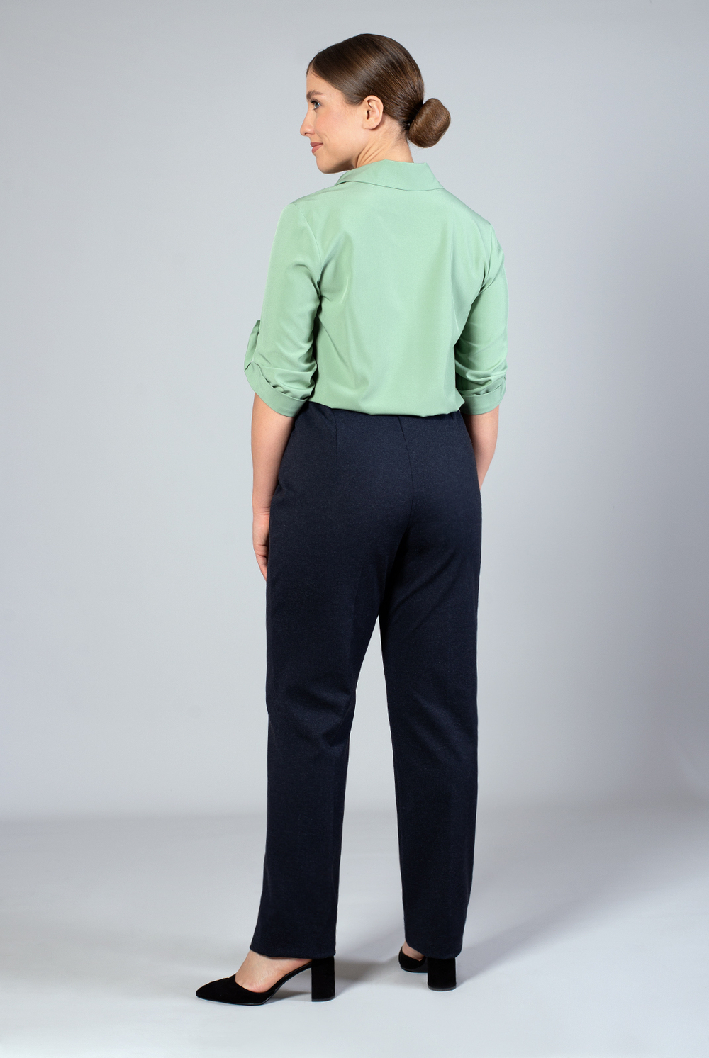 Блузка женская 2330ЮП, шалфей #86Ш092330ЮП