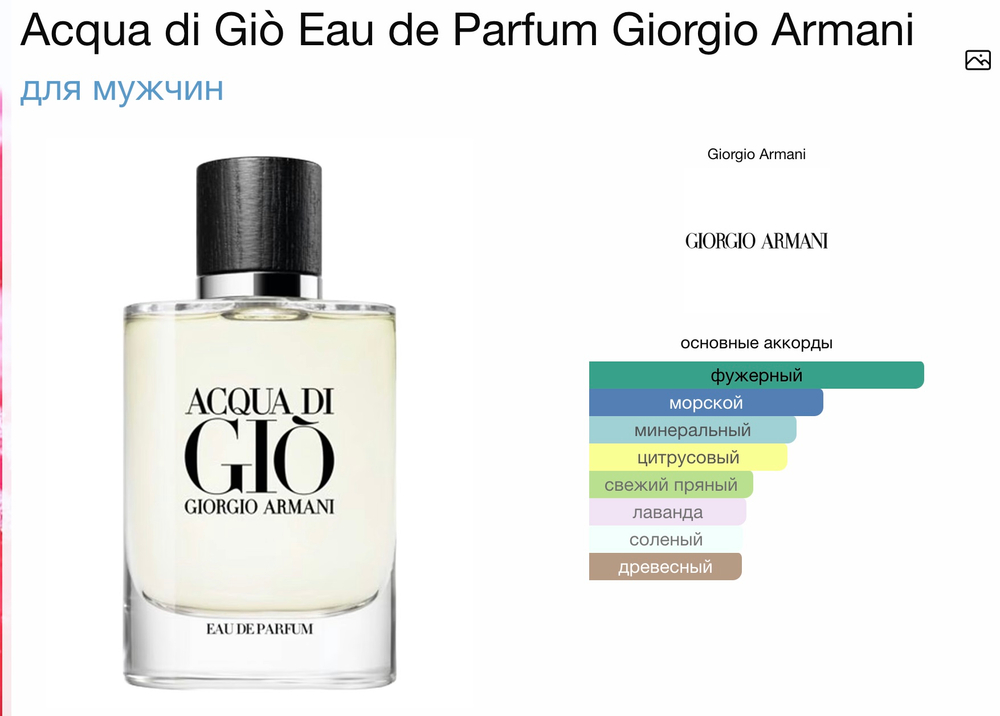 Giorgio Armani Aqua Du Gio Man (мужские)