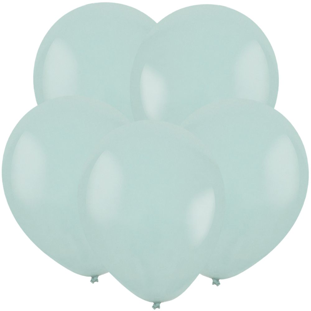 Шар (12"/30 см) Пыльно-голубой, Пастель / Blue glass 50 шт.