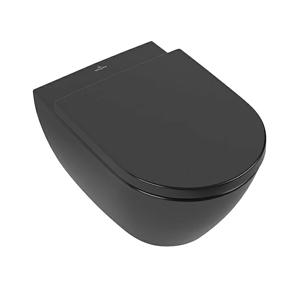 Унитаз подвесной Villeroy&Boch Subway 2.0 5614R0R7 черный матовый, безободковый