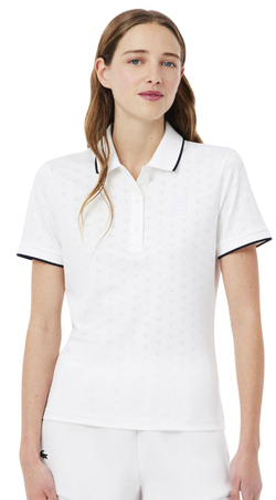 Женское поло Lacoste Tennis Heritage Ultra Dry Stretch Shirt - white