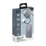 Внешний аккумулятор MagSafe Deppa NRG Max (Qi2.2) (10000 мА·ч) Беспроводная зарядка: Qi 25 Вт. Проводная зарядка: USB-C. Сертификация Qi2. Есть дисплей. Энергоёмкость — 37 Вт·ч. Максимальная выходная мощность — 35 Вт