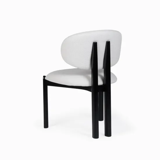 Стул Grace деревянный каркас и белая ткань