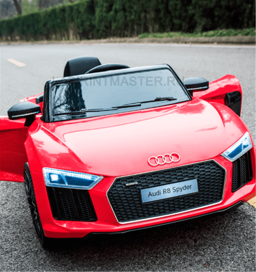 Детский электромобиль "AUDI R8" 6V, красный