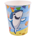 Набор стаканов бумажных «Акула» (250 мл, 6 шт) флоупак