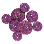 Пуговица №103 Glitter Buttons , фиолетовый с блестками