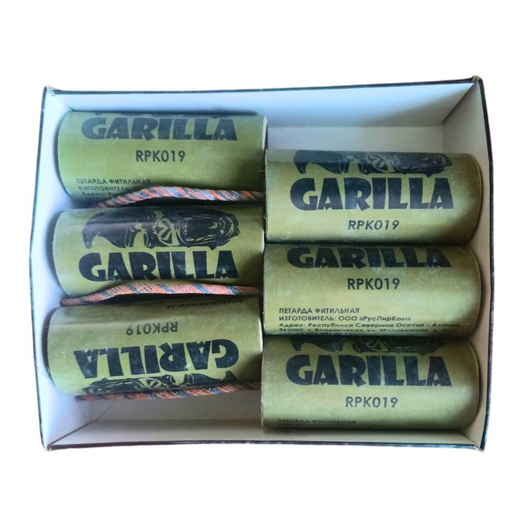 Петарды 'Garilla' (RPK019) от РПК Залп, 6 г флэш-состава, упаковка 6 шт.