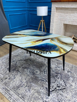 Кухонный раздвижной стол "Премьер", сатин