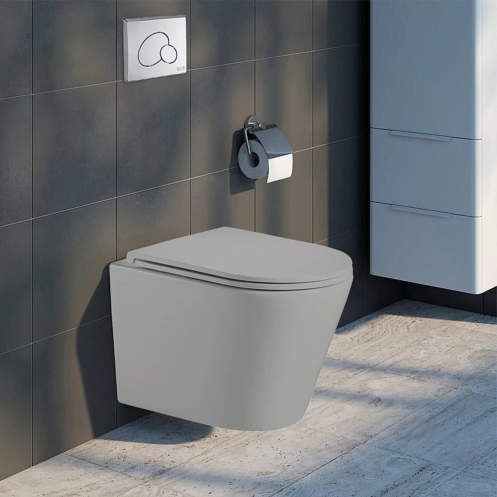 Унитаз с инсталляцией WeltWasser AMBERG 506 + SALZBACH 043 GL-WT + AMBERG RD-MT CR