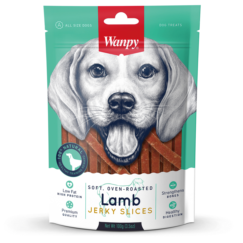 Wanpy Dog Лакомство для собак Соломка из мяса ягненка 100 гр.