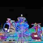 Электрическая Аттракцион карусель «Вертолётная прогулка», 5,5×5,5×3 м