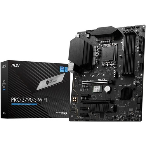 Материнская плата MSI PRO Z790-S WIFI (LGA1700/Z790/4xDDR5/2xPCI-Ex16/2xM.2/SB/GLAN/Wi-Fi/BT/DisplayPort/HDMI/ATX)