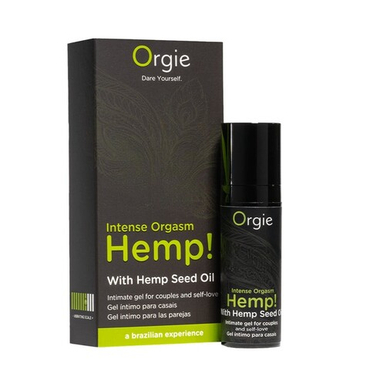 Возбуждающий гель Orgie Hemp! Intense Orgasm, 15 мл