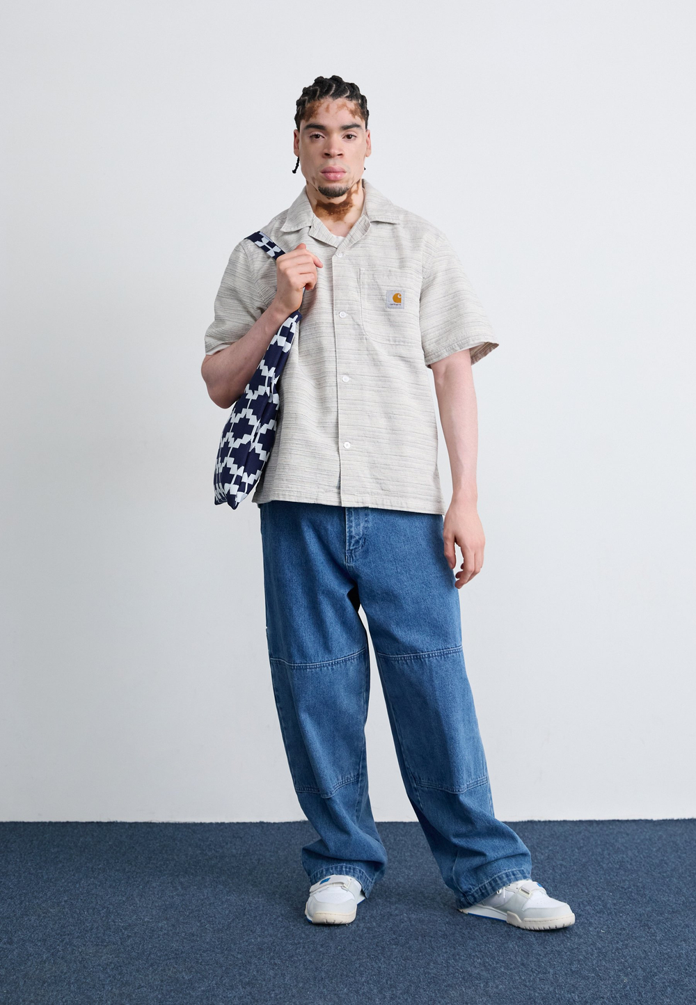 Carhartt WIP GELLAR GLENVILLE - Рубашка - промытый воском/песок