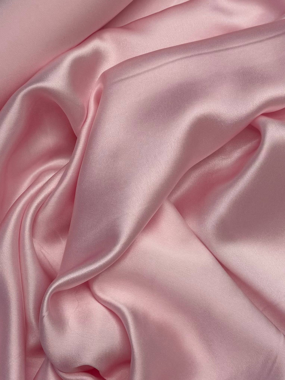 Шелк атласный розовый