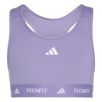 Топ для девочки теннисный Adidas Techfit Primelift React - magic lilac/white