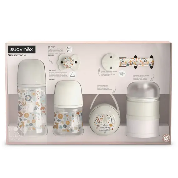 Подарочный набор Suavinex Welcom Baby Set Wonderland Бежевый
