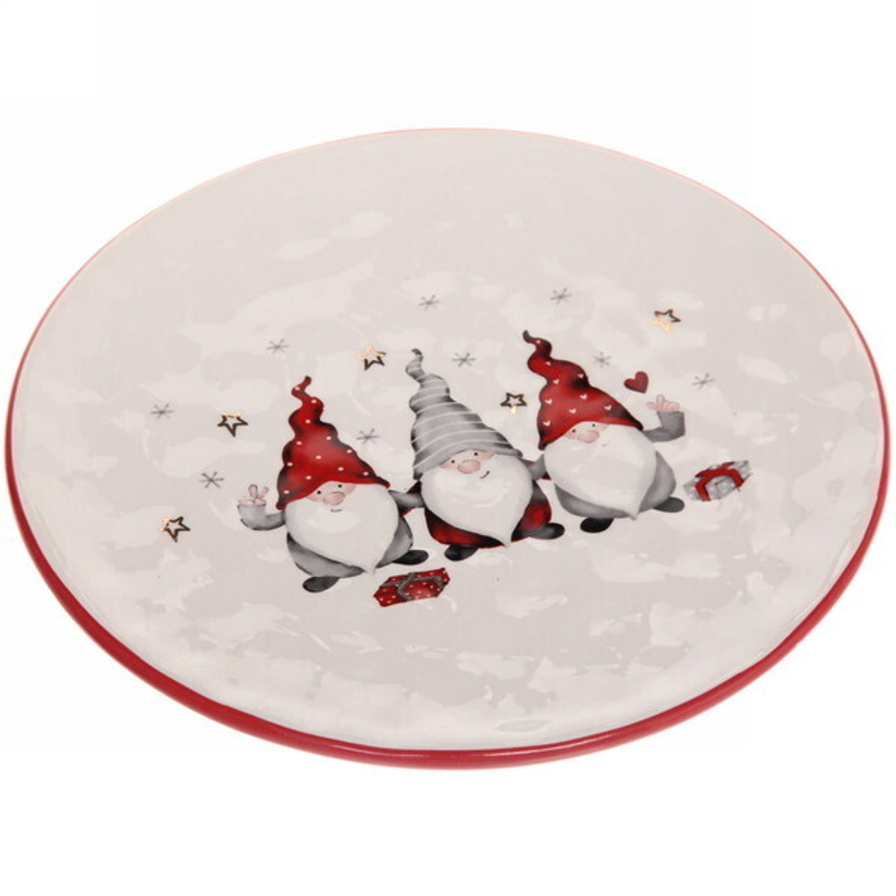 Тарелка керамическая «Сказочные гномы» 22*1,8см