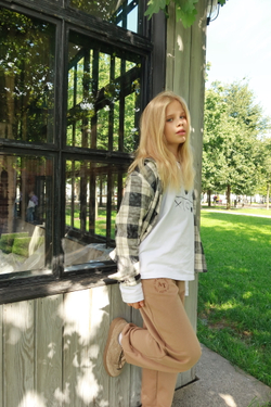 Джоггеры с вышивкой BEIGE