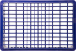 Ящик перфорированный 600×400×150, арт.: 418, объём 28, синий, код: 15657