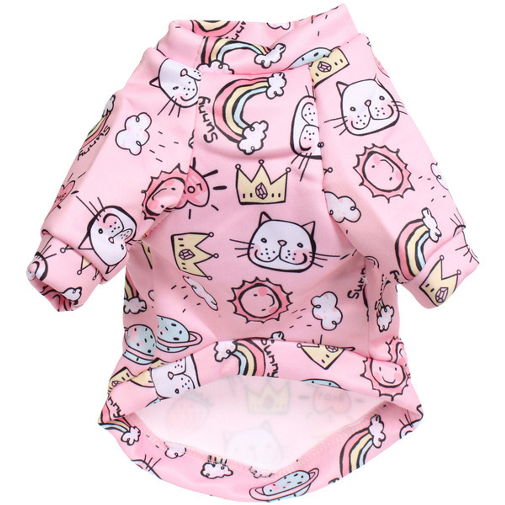 Кофта - толстовка для мелких пород собак «BRO Style», принт клубнички, р S