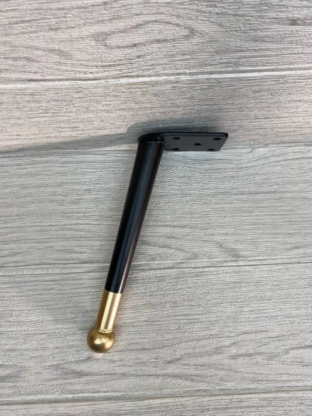 Ножки черные с золотым шариком высота 20 см 4 штуки