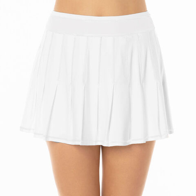 Женская теннисная юбка Lucky in Love Long Retro Pleated Skirt Women - White