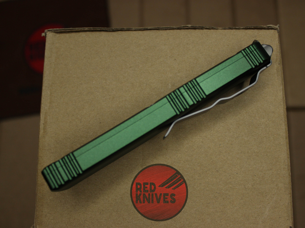 Нож Microtech Ultratech Tanto T/E A+++ - зеленая рукоять, клинок апокалиптик