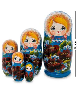 Народные промыслы МР-43/59-D Матрешка 5м «Аксиния»