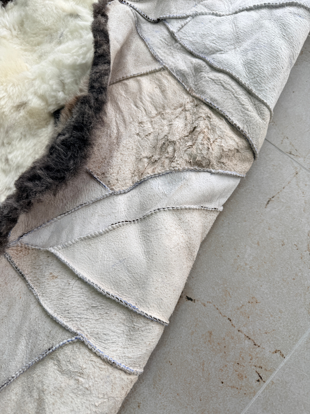 Ковер шкура натуральная овчина меховой