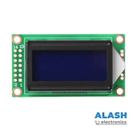Дисплей LCD 0802A (8×2 символов, синий)