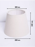 Абажур для торшера e27 тканевый декоративный