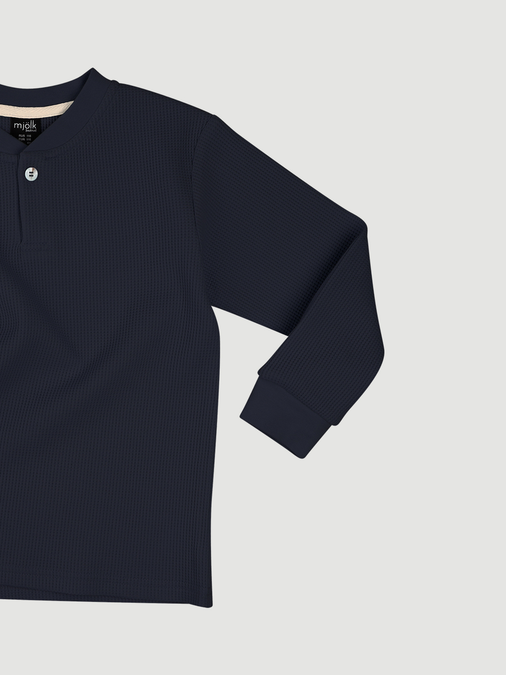 Лонгслив с застёжкой-планкой Mjölk School Blue