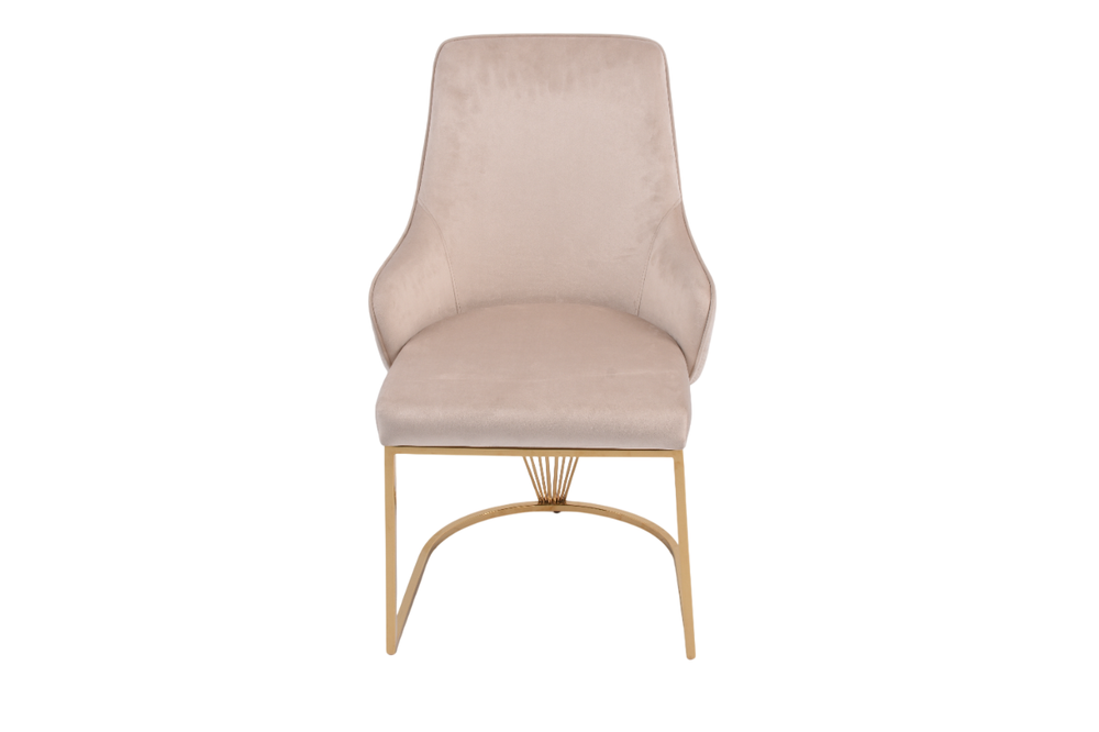 Стул обеденный Ist Casa Сиена, 62х57х90 см, бежевый, глянцевое золото