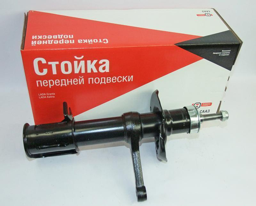 Стойка передняя ВАЗ 2190 Гранта правая СААЗ красная коробка ОАТ