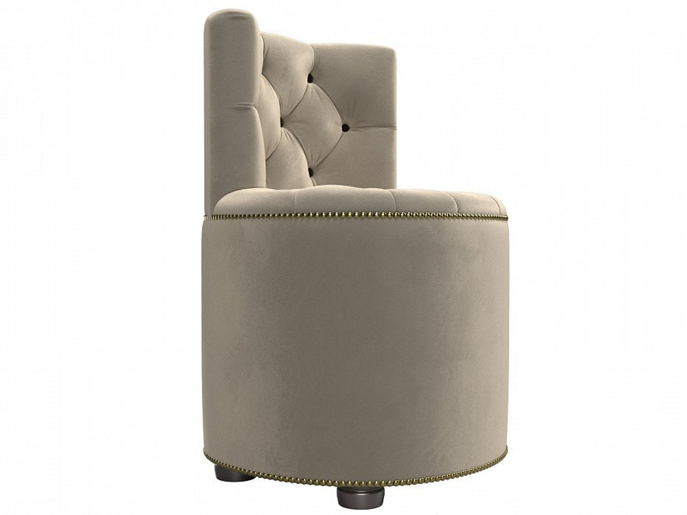 Пуф Саваж, Бежевый, Микровельвет, 29296