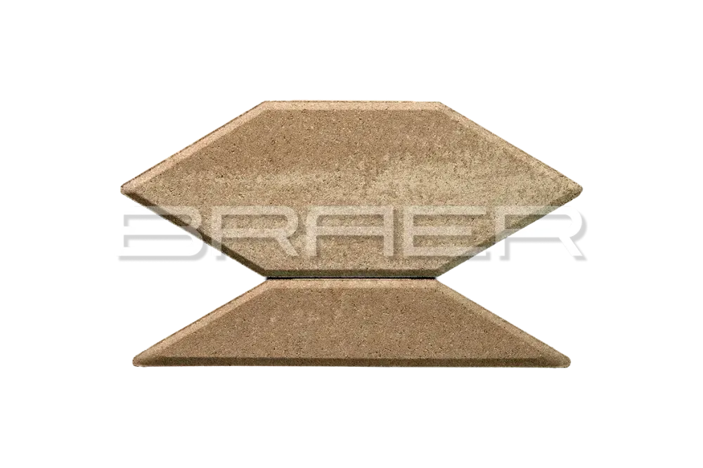 Тротуарная плитка Braer Карат, Color Mix Миндаль, 80 мм