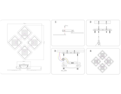 Ambrella Потолочный светодиодный светильник с пультом Ice FA288