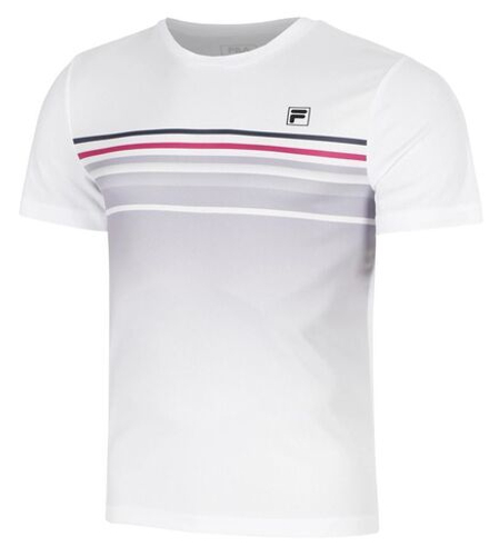 Детская теннисная футболка Fila Miguel - lavender grey print