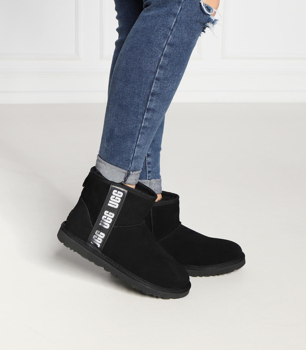 Кожаные угли w classic mini side logo ii UGG - черный(1134962)