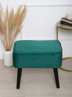 Пуф "Donatello"антивандальный велюр зеленый/венге