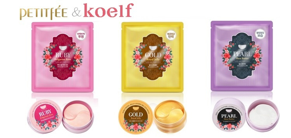 Koelf Pearl & Shea Butter Hydro Gel Mask Pack гидрогелевая маска с жемчугом и маслом Ши