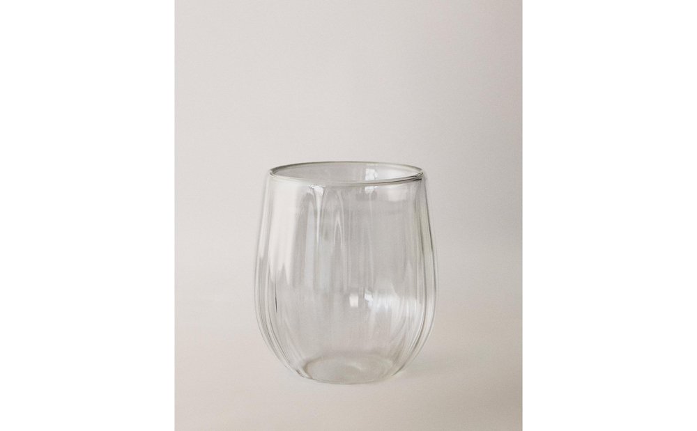 Zara Home стакан из боросиликатного стекла, цвет прозрачный, 6.7 см · 8208/210
