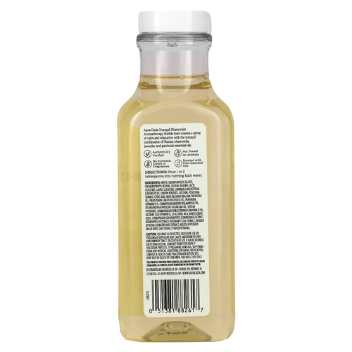 Aura Cacia, Ароматерапевтическая пена для ванны, успокаивающая ромашка, 13 жидких унций (384 мл)