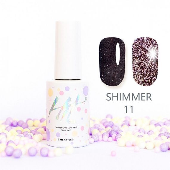 Гель-лак ТМ &quot;HIT gel&quot; №11 Shimmer, 9 мл