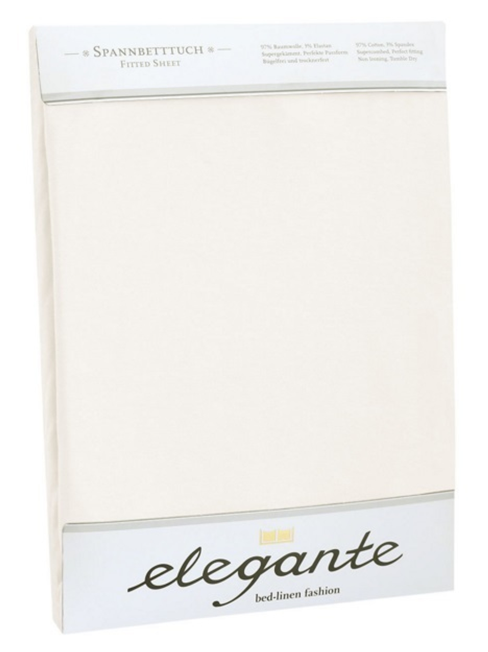 Простыня сатиновая 240x260 Elegante 6800 натуральная