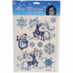 Набор наклеек «Зимние узоры» , лист 21,5х33,5 см,микс