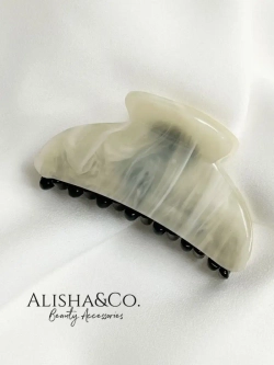 Аксессуар для волос Заколка Крабик маленький Marble Shell