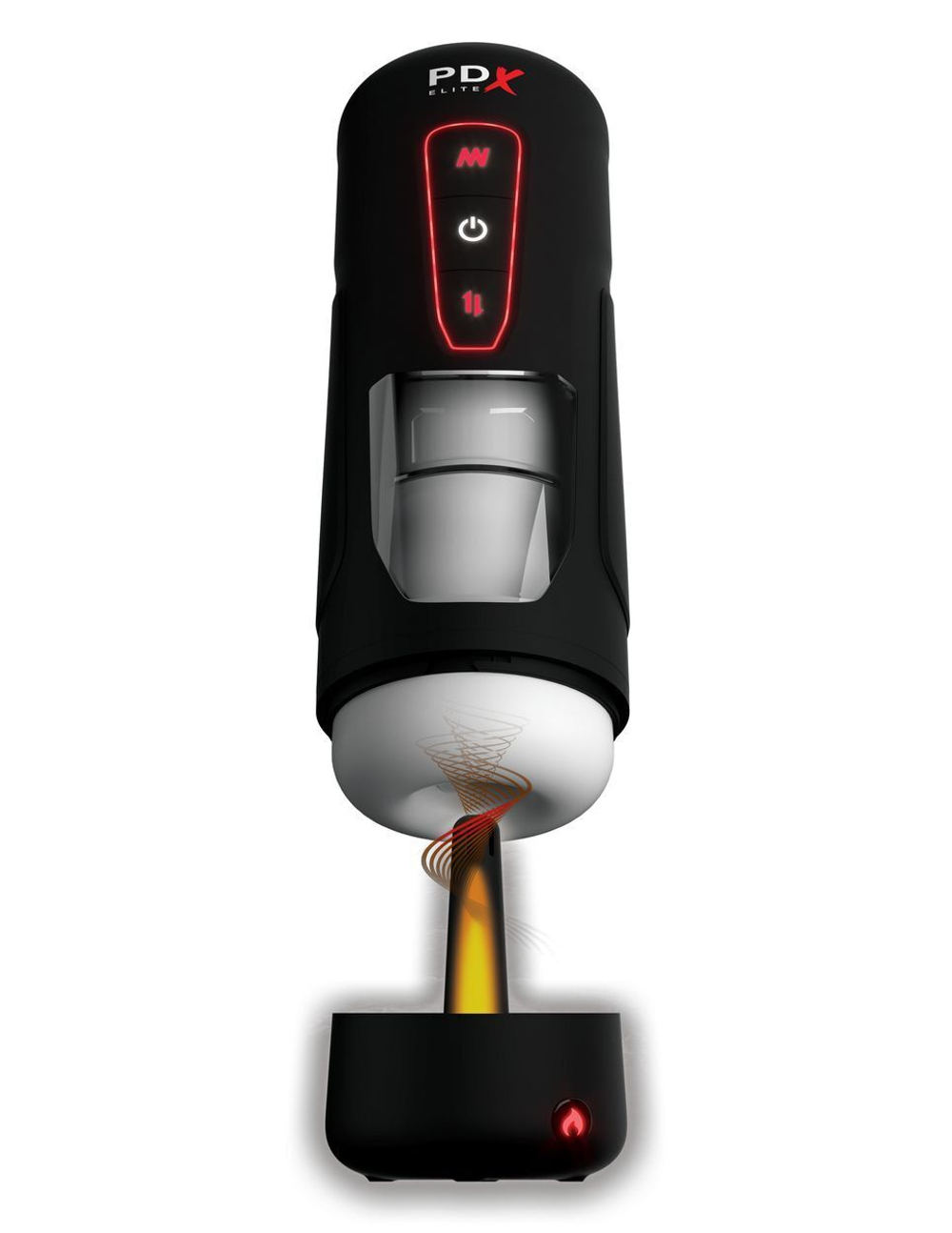 Автоматический мастурбатор с функцией нагрева Milk Me Hotter (Цвет: черный)