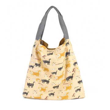 Сумка-шоппер большая с 2 отсеками на кнопке-магните, "MATILDASan", горчичный, 23-6038-1, KUSUGURU